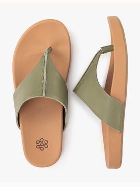 The Sak Everly Leather Sandal Loden SZ 9